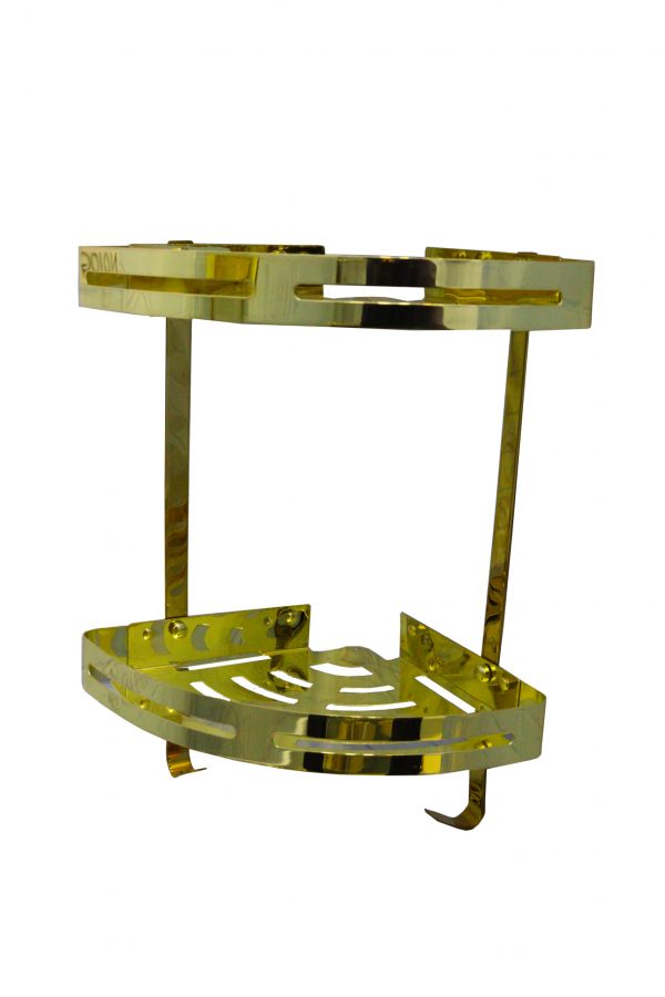 N010G ( K088 Double Corner Shelf Gold )
