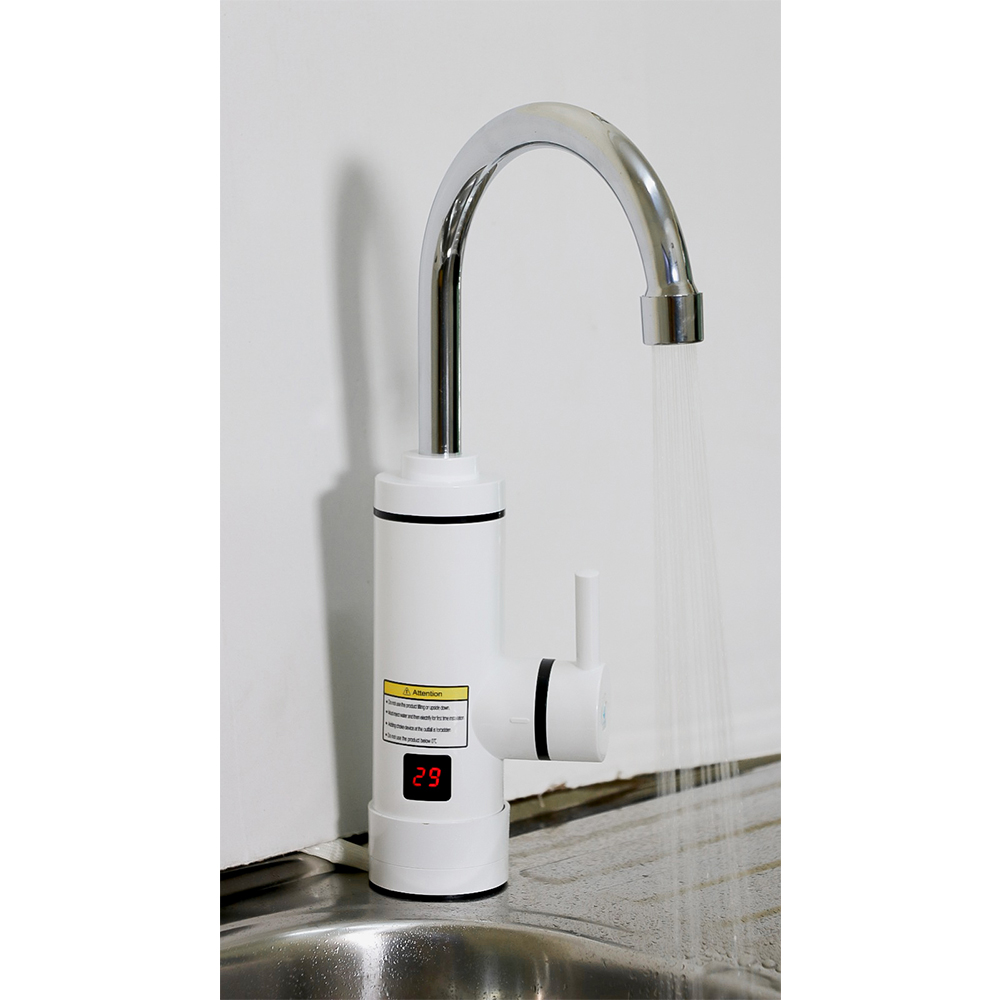 Instant Hot Water Kitchen Tap - White Instant Hot Water Faucet