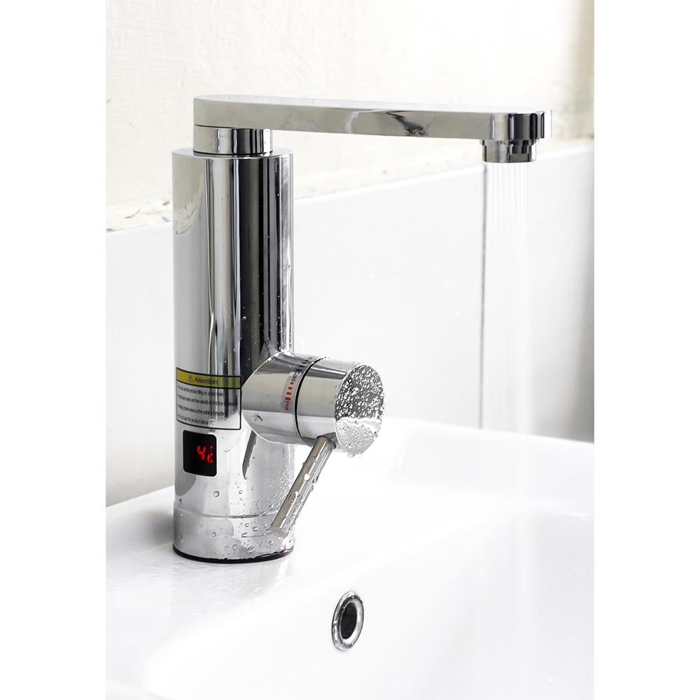 Instant Hot Water Basin Tap - Chrome Finish Instant Hot Water Faucet