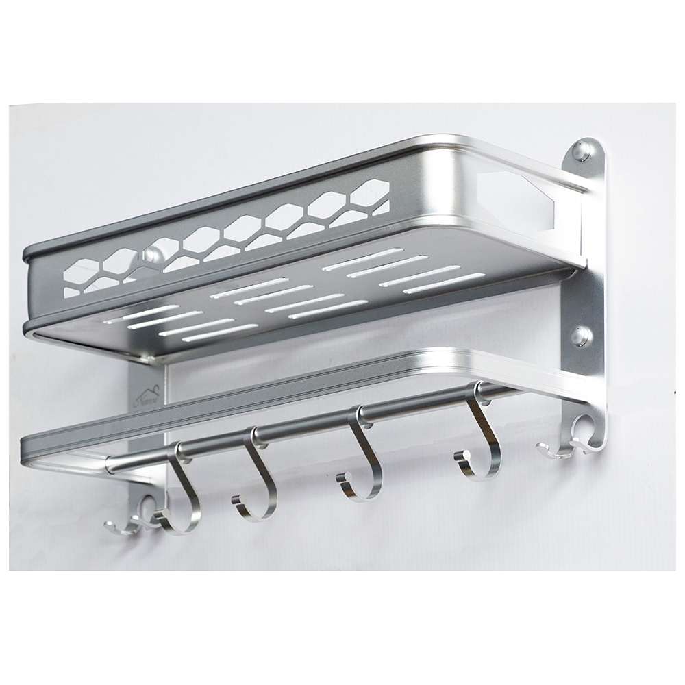 Aluminium Towel Racks with Hooks