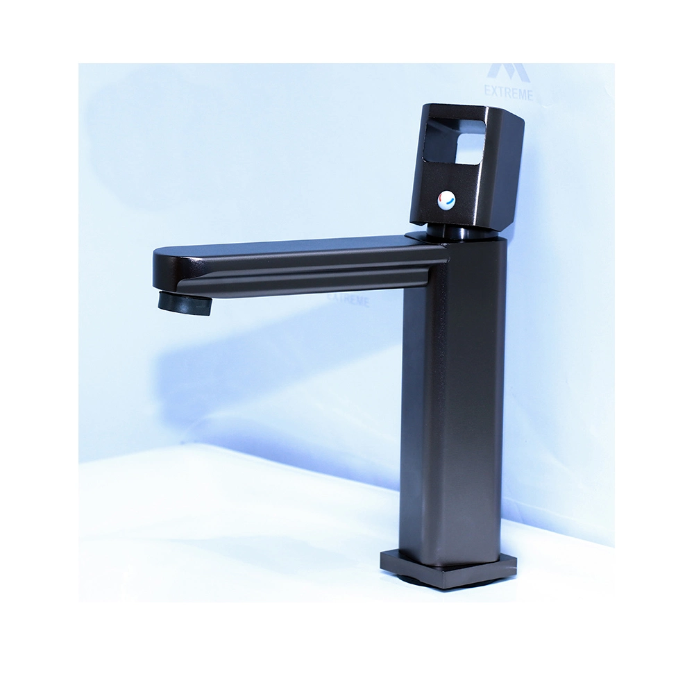 Gun Grey Aluminium Basin Mixer Tap