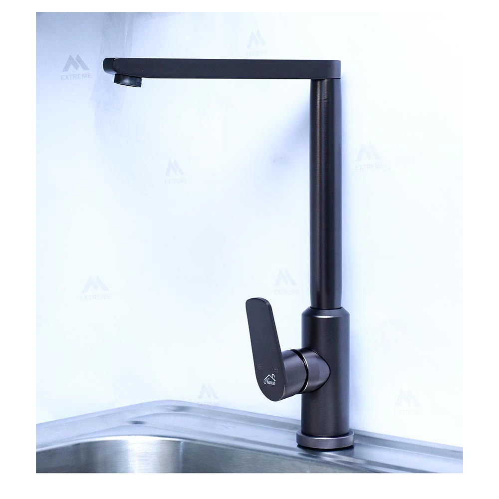 Gun Grey Aluminium Kitchen Mixer Tap